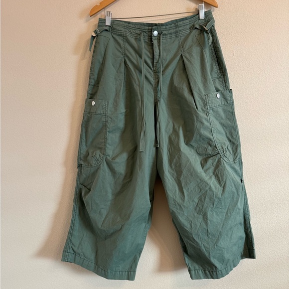 Anthropologie✖️Pilcro Slouchy Fit Surplus Pants Cargo Wide Leg Cropped Pants - Picture 5 of 16